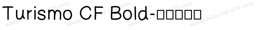 Turismo CF Bold字体转换